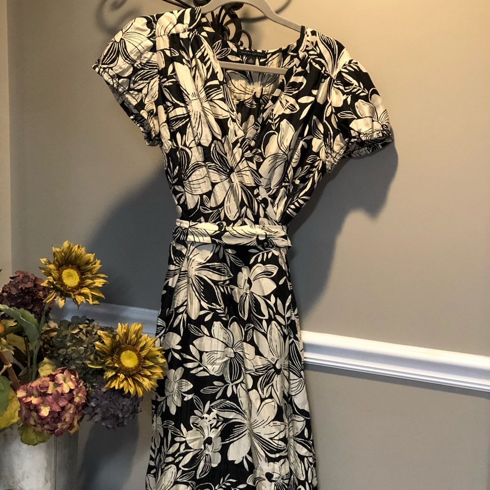 Banana Republic silk wrap dress